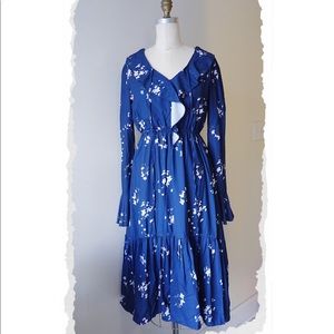 Blue Floral Maxi dress